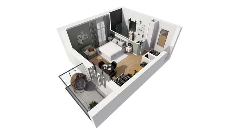 Lokal użytkowy 30,71 m², oferta nr A/209, Esencja - lokale usługowe, Gdańsk, Śródmieście, Dolne Miasto, ul. Kamienna Grobla / Jałmużnicza