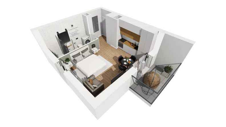 Lokal użytkowy 30,71 m², oferta nr A/209, Esencja - lokale usługowe, Gdańsk, Śródmieście, Dolne Miasto, ul. Kamienna Grobla / Jałmużnicza