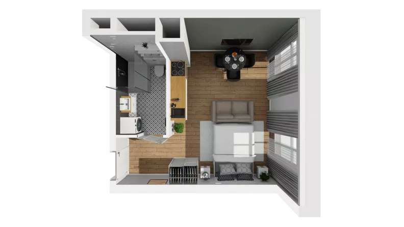 Lokal użytkowy 26,08 m², oferta nr A/210, Esencja - lokale usługowe, Gdańsk, Śródmieście, Dolne Miasto, ul. Kamienna Grobla / Jałmużnicza