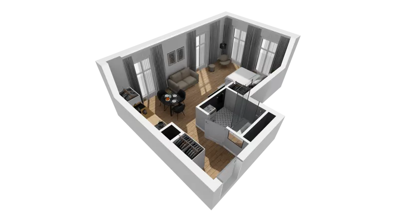 Lokal użytkowy 32,92 m², oferta nr A/211, Esencja - lokale usługowe, Gdańsk, Śródmieście, Dolne Miasto, ul. Kamienna Grobla / Jałmużnicza