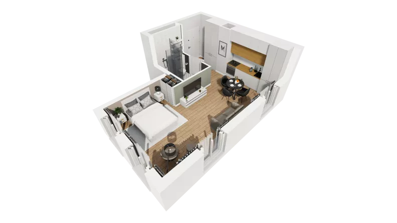 Lokal użytkowy 32,92 m², oferta nr A/211, Esencja - lokale usługowe, Gdańsk, Śródmieście, Dolne Miasto, ul. Kamienna Grobla / Jałmużnicza