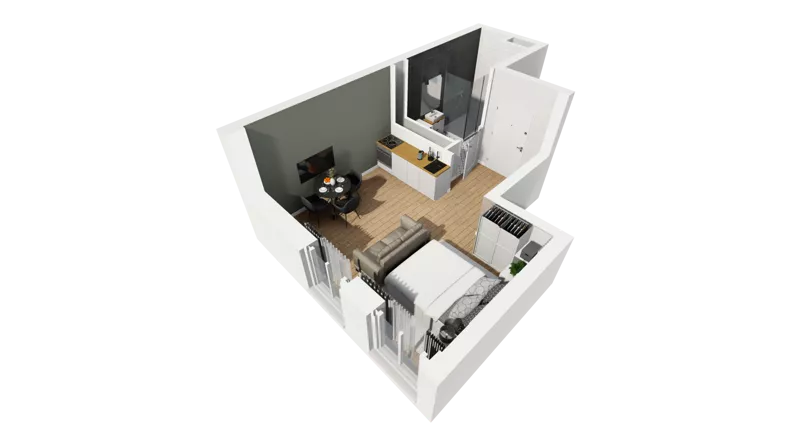 Lokal użytkowy 27,06 m², oferta nr A/212, Esencja - lokale usługowe, Gdańsk, Śródmieście, Dolne Miasto, ul. Kamienna Grobla / Jałmużnicza