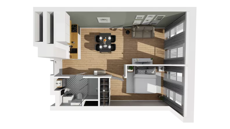 Lokal użytkowy 40,40 m², oferta nr A/213, Esencja - lokale usługowe, Gdańsk, Śródmieście, Dolne Miasto, ul. Kamienna Grobla / Jałmużnicza