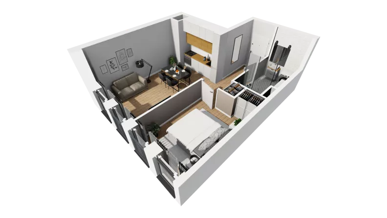 Lokal użytkowy 39,02 m², oferta nr A/214, Esencja - lokale usługowe, Gdańsk, Śródmieście, Dolne Miasto, ul. Kamienna Grobla / Jałmużnicza