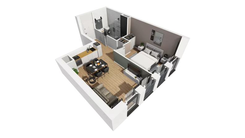 Lokal użytkowy 39,02 m², oferta nr A/214, Esencja - lokale usługowe, Gdańsk, Śródmieście, Dolne Miasto, ul. Kamienna Grobla / Jałmużnicza