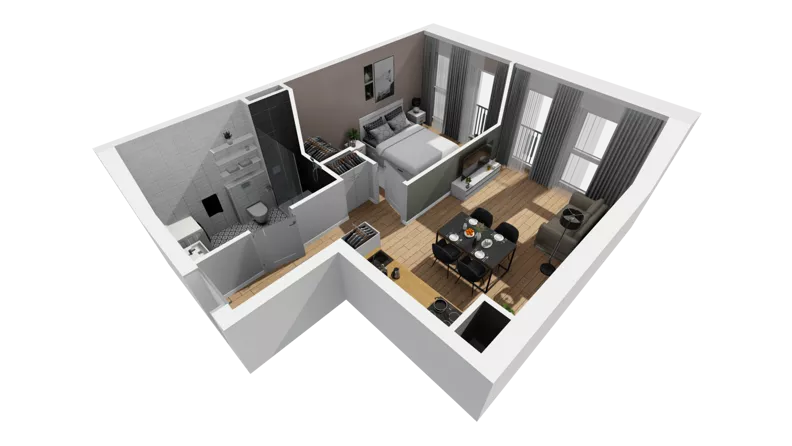 Lokal użytkowy 39,02 m², oferta nr A/214, Esencja - lokale usługowe, Gdańsk, Śródmieście, Dolne Miasto, ul. Kamienna Grobla / Jałmużnicza