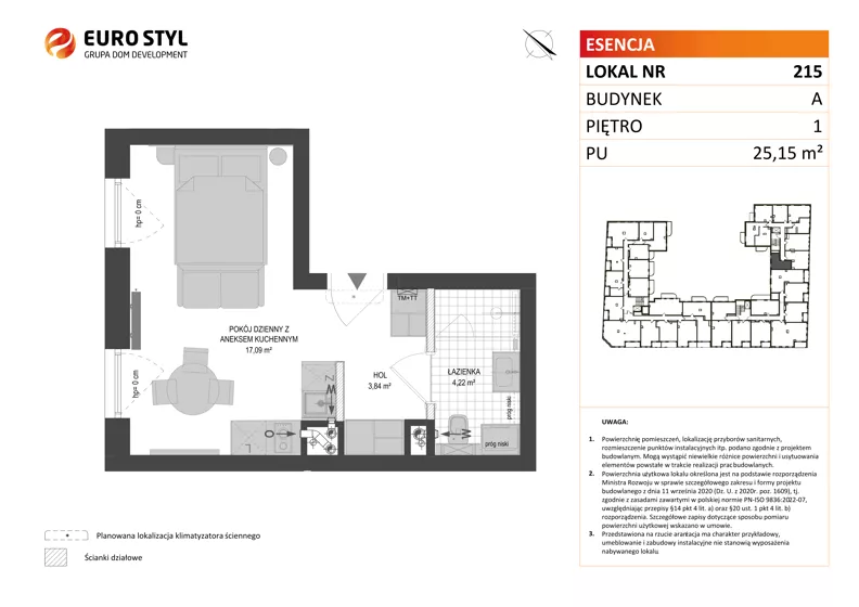 Lokal użytkowy 25,15 m², oferta nr A/215, Esencja - lokale usługowe, Gdańsk, Śródmieście, Dolne Miasto, ul. Kamienna Grobla / Jałmużnicza