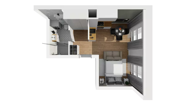 Lokal użytkowy 25,15 m², oferta nr A/215, Esencja - lokale usługowe, Gdańsk, Śródmieście, Dolne Miasto, ul. Kamienna Grobla / Jałmużnicza
