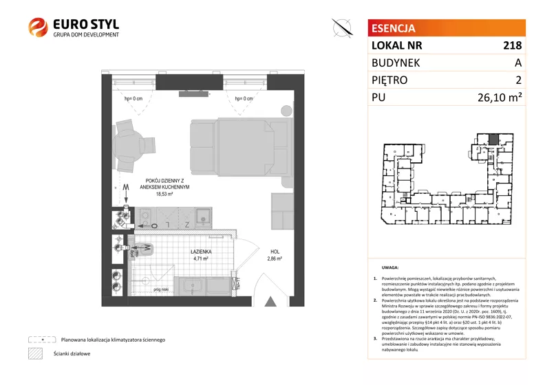 Lokal użytkowy 26,10 m², oferta nr A/218, Esencja - lokale usługowe, Gdańsk, Śródmieście, Dolne Miasto, ul. Kamienna Grobla / Jałmużnicza
