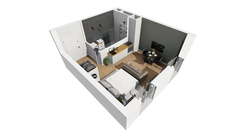 Lokal użytkowy 26,10 m², oferta nr A/218, Esencja - lokale usługowe, Gdańsk, Śródmieście, Dolne Miasto, ul. Kamienna Grobla / Jałmużnicza