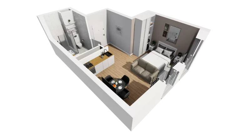 Lokal użytkowy 27,07 m², oferta nr A/220, Esencja - lokale usługowe, Gdańsk, Śródmieście, Dolne Miasto, ul. Kamienna Grobla / Jałmużnicza