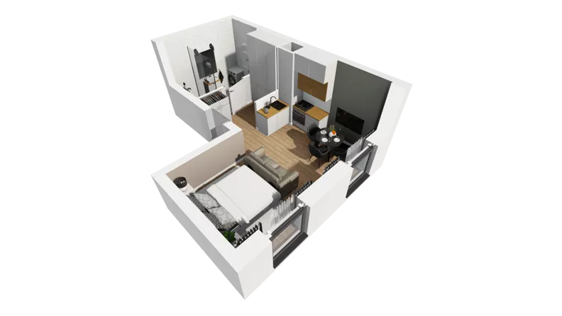 Lokal użytkowy 25,15 m², oferta nr A/223, Esencja - lokale usługowe, Gdańsk, Śródmieście, Dolne Miasto, ul. Kamienna Grobla / Jałmużnicza