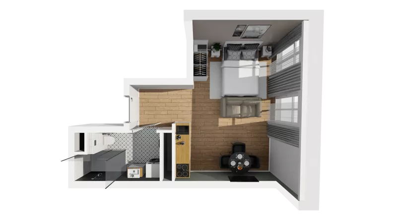 Lokal użytkowy 27,06 m², oferta nr A/228, Esencja - lokale usługowe, Gdańsk, Śródmieście, Dolne Miasto, ul. Kamienna Grobla / Jałmużnicza