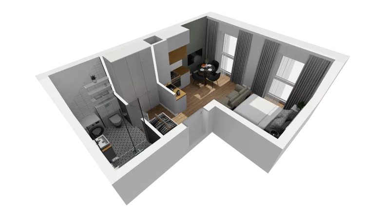 Lokal użytkowy 25,15 m², oferta nr A/231, Esencja - lokale usługowe, Gdańsk, Śródmieście, Dolne Miasto, ul. Kamienna Grobla / Jałmużnicza