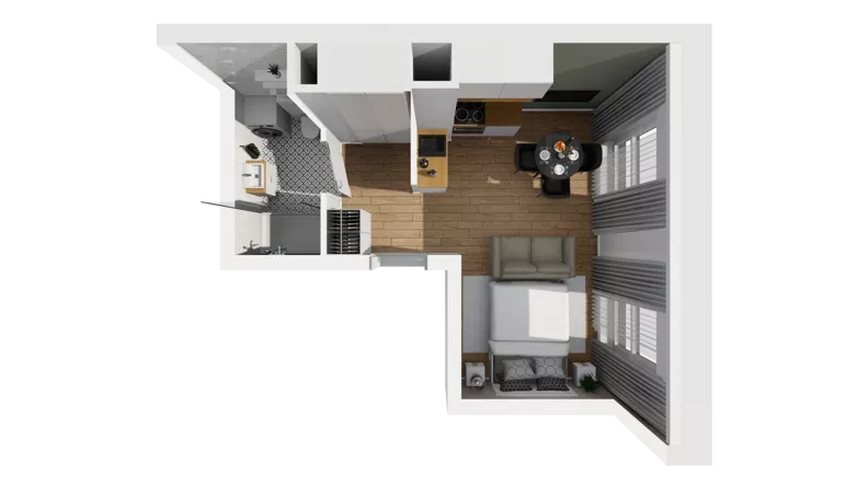 Lokal użytkowy 25,12 m², oferta nr A/238, Esencja - lokale usługowe, Gdańsk, Śródmieście, Dolne Miasto, ul. Kamienna Grobla / Jałmużnicza