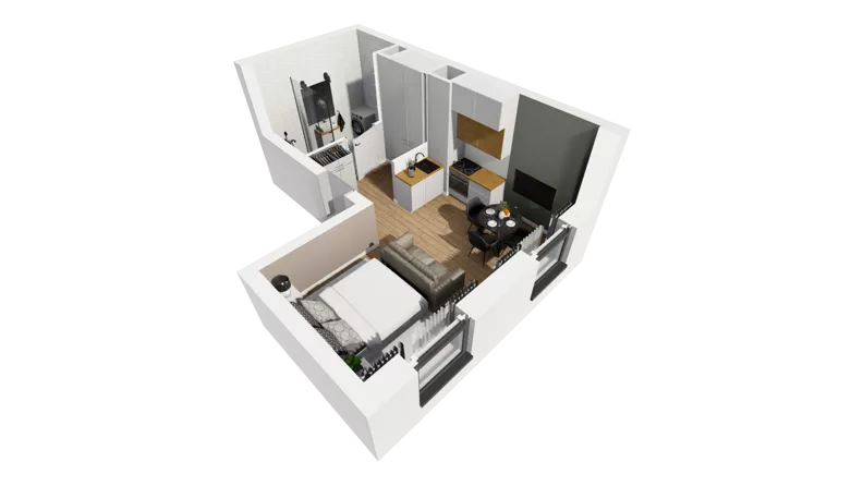 Lokal użytkowy 25,12 m², oferta nr A/238, Esencja - lokale usługowe, Gdańsk, Śródmieście, Dolne Miasto, ul. Kamienna Grobla / Jałmużnicza