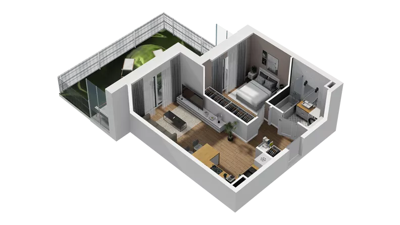 2 pokoje, mieszkanie 38,89 m², parter, oferta nr C/8, Osiedle Warszawska - etap II, Gdańsk, Ujeścisko-Łostowice, Ujeścisko, ul. Warszawska