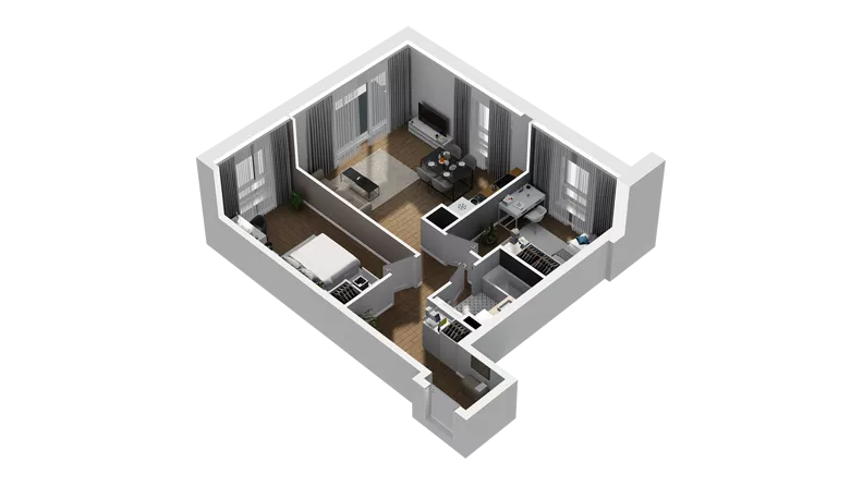 3 pokoje, mieszkanie 61,93 m², piętro 5, oferta nr C/47, Osiedle Warszawska - etap II, Gdańsk, Ujeścisko-Łostowice, Ujeścisko, ul. Warszawska
