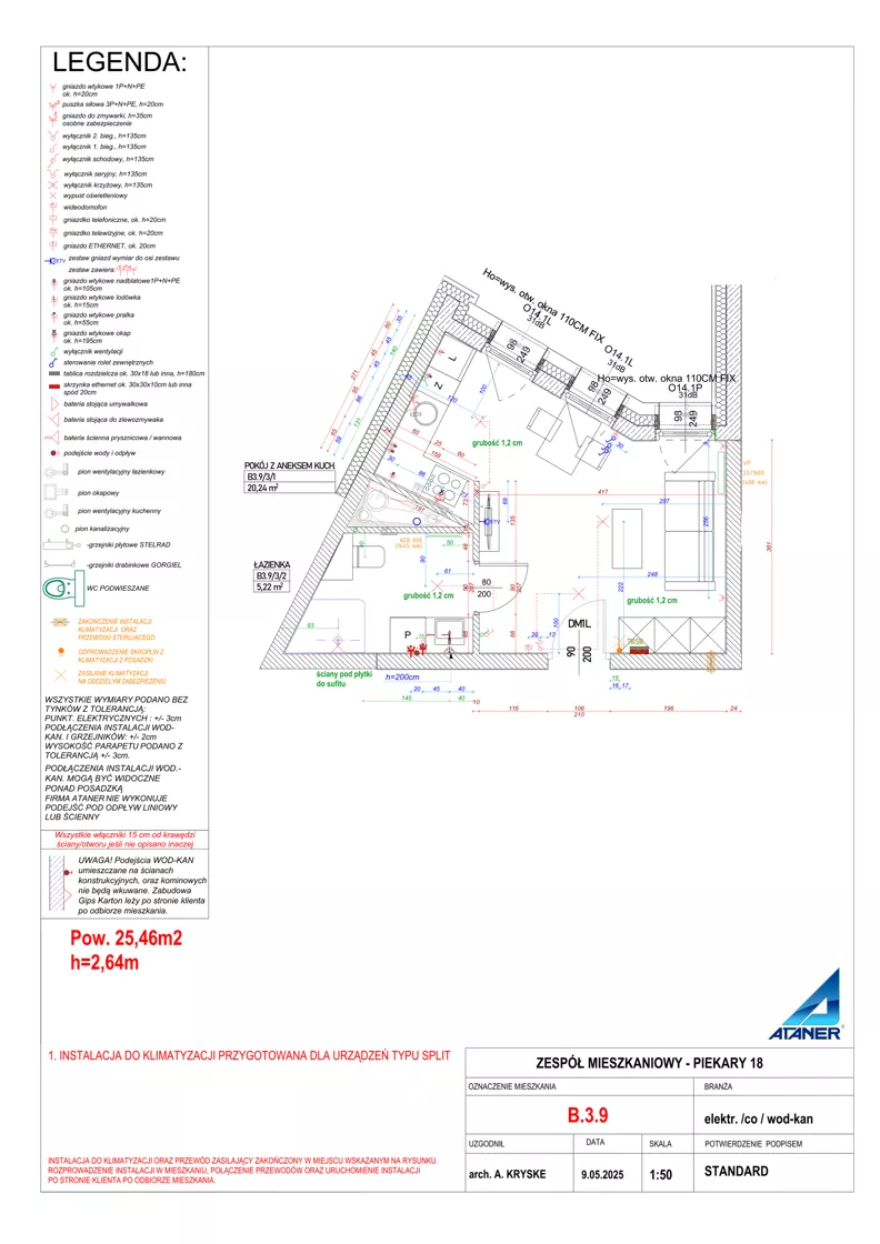 1 pokój, mieszkanie 25,46 m², piętro 3, oferta nr B.3.9, Piekary 18, Poznań, Stare Miasto, ul. Piekary 18