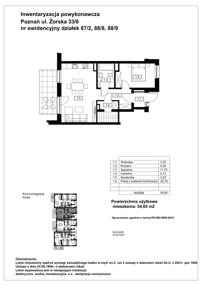 2 pokoje, mieszkanie 54,65 m², parter, oferta nr E.0.3, Nowy Folwark, Poznań, Starołęka-Minikowo-Marlewo, Minikowo, ul. Masztowa 13