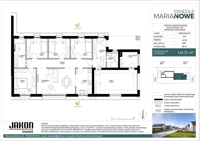 Dom 134,70 m², oferta nr 67F, Osiedle Marianowe, Tarnowo Podgórne, ul. Rolna 63-69