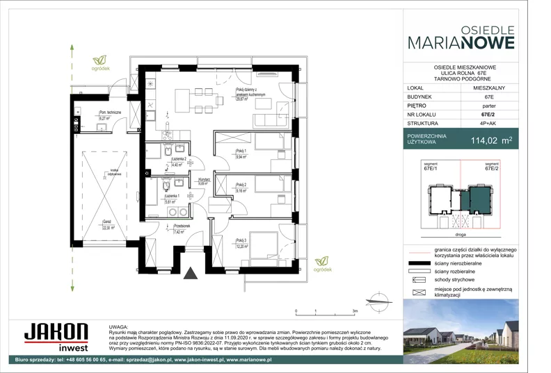 Dom 114,02 m², oferta nr 67E/2, Osiedle Marianowe, Tarnowo Podgórne, ul. Rolna 63-69