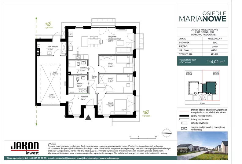 Dom 114,02 m², oferta nr 69C/1, Osiedle Marianowe, Tarnowo Podgórne, ul. Rolna 63-69