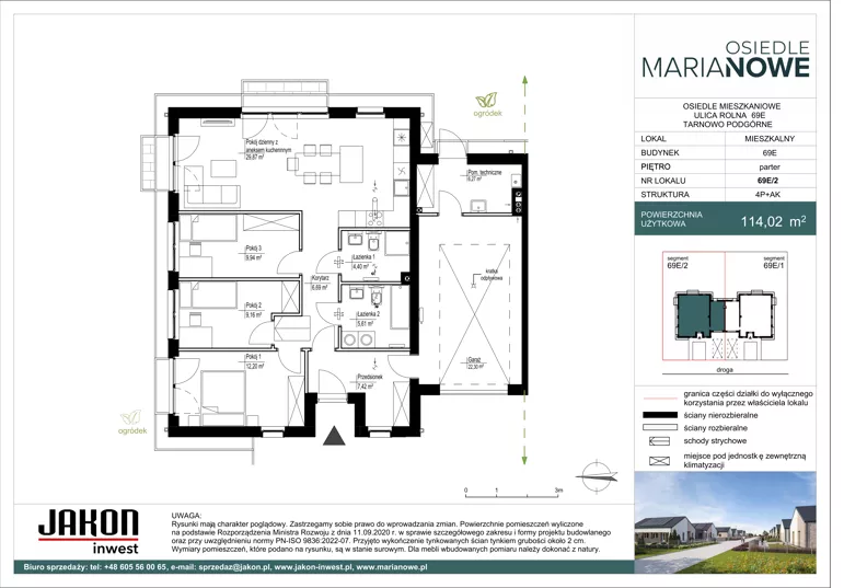 Dom 114,02 m², oferta nr 69E/2, Osiedle Marianowe, Tarnowo Podgórne, ul. Rolna 63-69