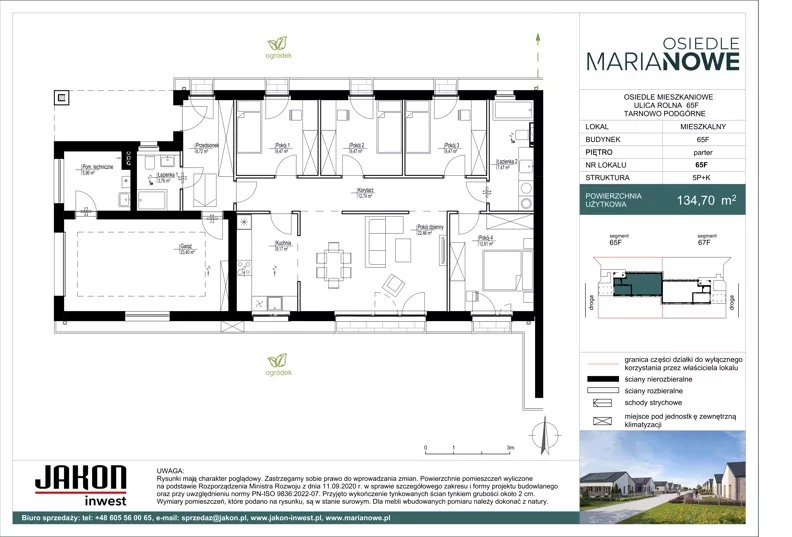 Dom 134,70 m², oferta nr 65F, Osiedle Marianowe, Tarnowo Podgórne, ul. Rolna 63-69