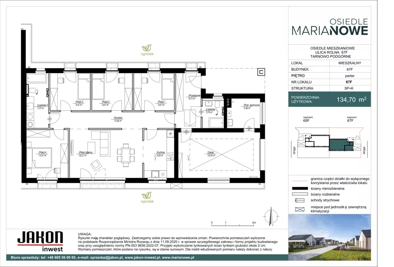 Dom 134,70 m², oferta nr 67F, Osiedle Marianowe, Tarnowo Podgórne, ul. Rolna 63-69