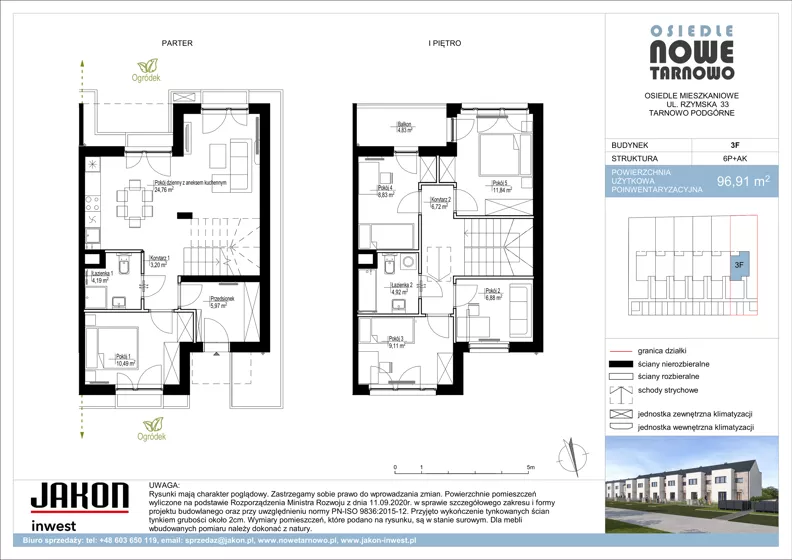 Dom 96,91 m², oferta nr 3F, Nowe Tarnowo, Tarnowo Podgórne, ul. Rzymska 15, ul. Turyńska