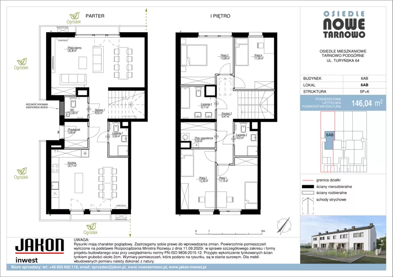 Dom 146,04 m², oferta nr 6AB, Nowe Tarnowo, Tarnowo Podgórne, ul. Rzymska 15, ul. Turyńska