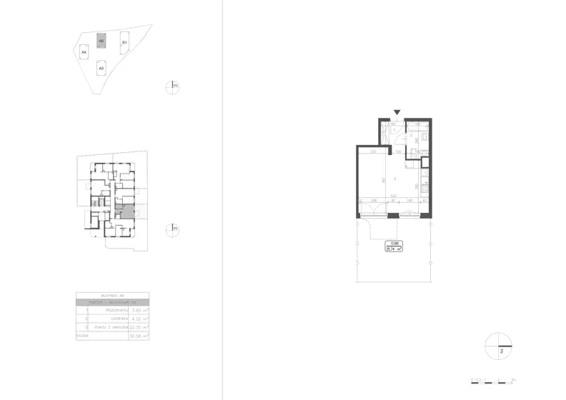 1 pokój, mieszkanie 30,57 m², parter, oferta nr 21B.5, Osiedle Albatrosów II, Kraków, Podgórze, Rybitwy, ul. Albatrosów 21