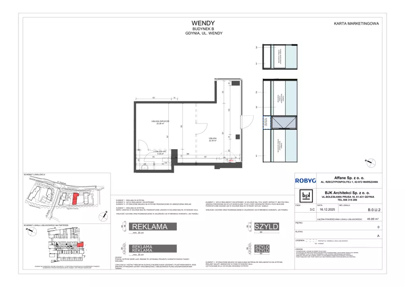 Lokal użytkowy 49,89 m², oferta nr B.0U02, WENDY - lokale użytkowe, Gdynia, Śródmieście, Śródmieście, ul. Wendy 7/9