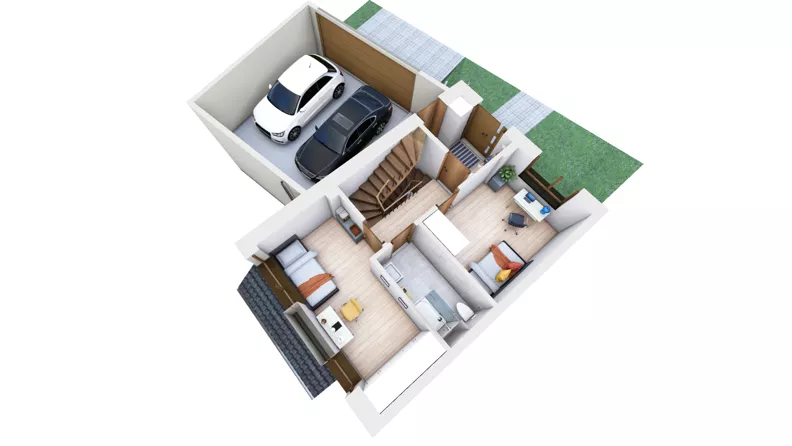 Dom 157,37 m², oferta nr E0, Domy Chełm, Gdańsk, Chełm, ul. Damazego Tilgnera
