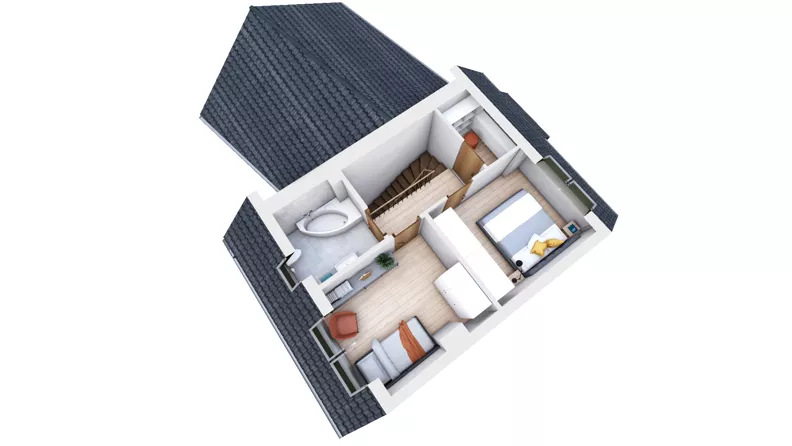 Dom 157,37 m², oferta nr E0, Domy Chełm, Gdańsk, Chełm, ul. Damazego Tilgnera