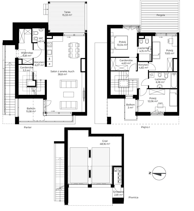 4 pokoje, mieszkanie 159,21 m², parter, oferta nr 8A-8A, Krzemienna, Katowice, Osiedle Paderewskiego-Muchowiec, Muchowiec, ul. Krzemienna