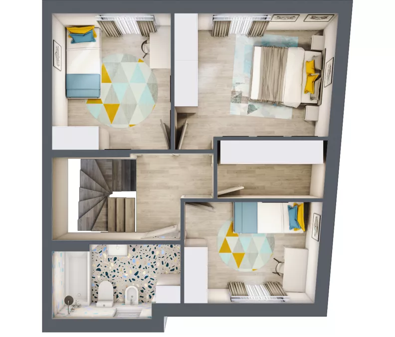 4 pokoje, mieszkanie 101,87 m², parter, oferta nr B1a, Malinowy Zakątek II, Kamieniec Wrocławski, ul. Malinowa 10,12