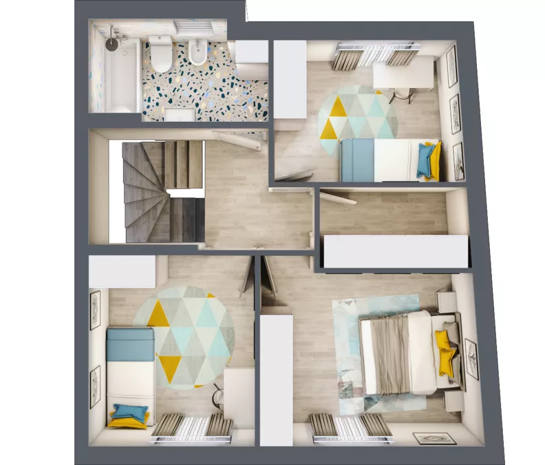 4 pokoje, mieszkanie 100,34 m², parter, oferta nr B3a, Malinowy Zakątek II, Kamieniec Wrocławski, ul. Malinowa 10,12