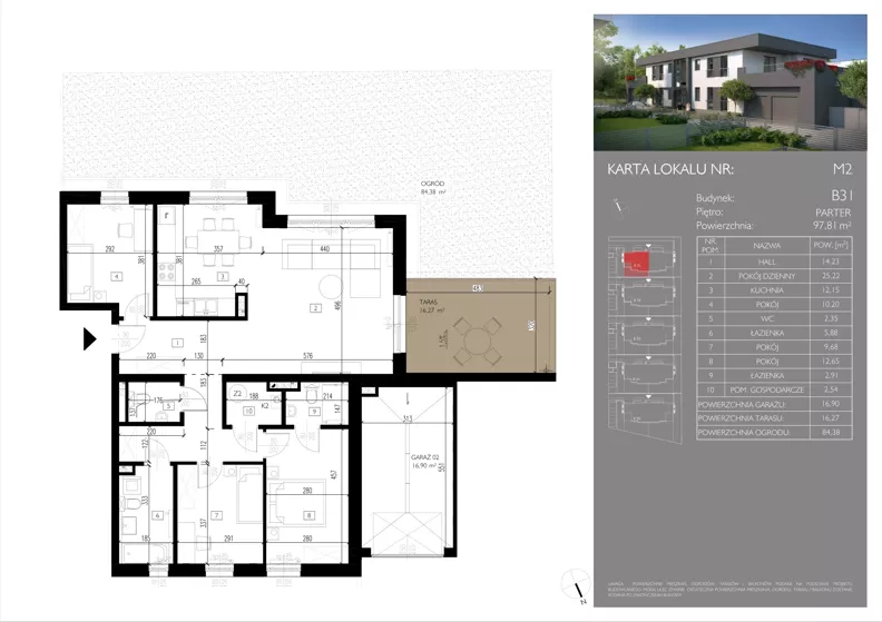 4 pokoje, mieszkanie 97,81 m², parter, oferta nr B31/M2, Leśna Polana, Łódź, Widzew, Widzew-Wschód, ul. Moryca Welta