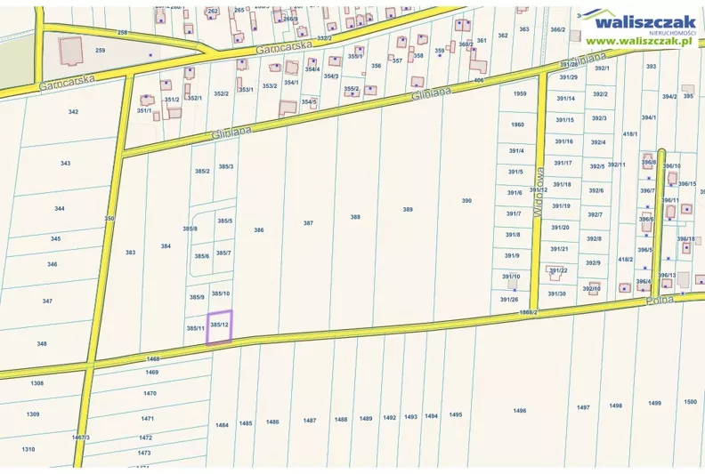 Działka 1 041,00 m², oferta nr , GS-15100, Wolbórz, Polna