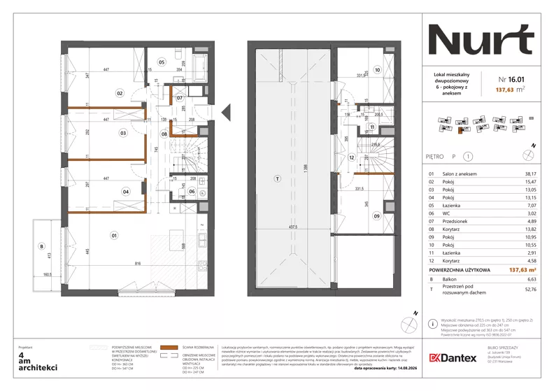 6 pokoi, mieszkanie 137,63 m², piętro 1, oferta nr Etap 1/LM-16.01, Nurt, Warszawa, Wilanów, ul. Zdrowa