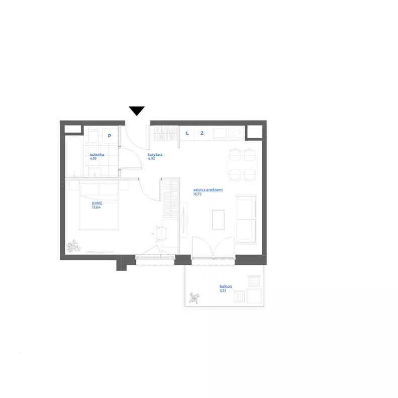 2 pokoje, mieszkanie 39,47 m², piętro 1, oferta nr 28/10, Leśny Marcelin, Poznań, Grunwald, Junikowo, ul. Jeleniogórska