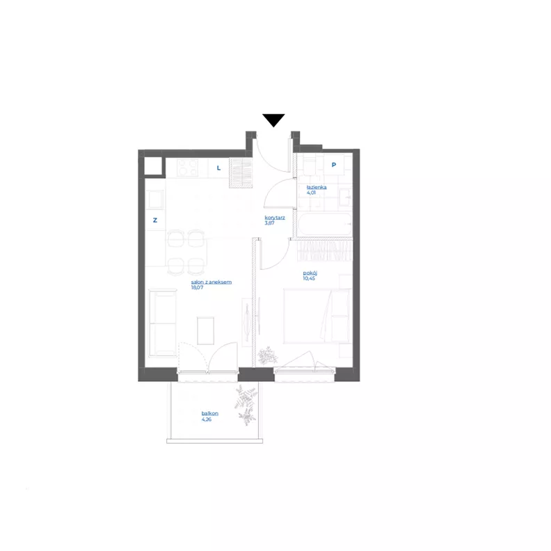 2 pokoje, mieszkanie 36,40 m², piętro 2, oferta nr 28/58, Leśny Marcelin, Poznań, Grunwald, Junikowo, ul. Jeleniogórska