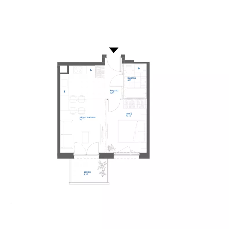 2 pokoje, mieszkanie 36,40 m², piętro 4, oferta nr 28/64, Leśny Marcelin, Poznań, Grunwald, Junikowo, ul. Jeleniogórska