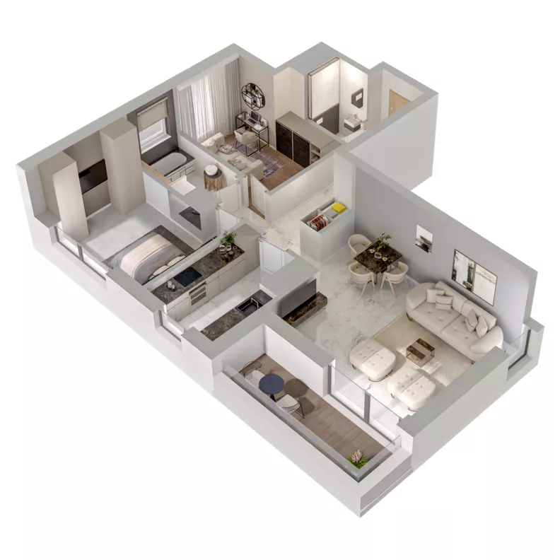 3 pokoje, mieszkanie 65,68 m², piętro 9, oferta nr A2/218, Zaspa Wysoko, Gdańsk, Zaspa, Zaspa-Młyniec, aleja Jana Pawła II