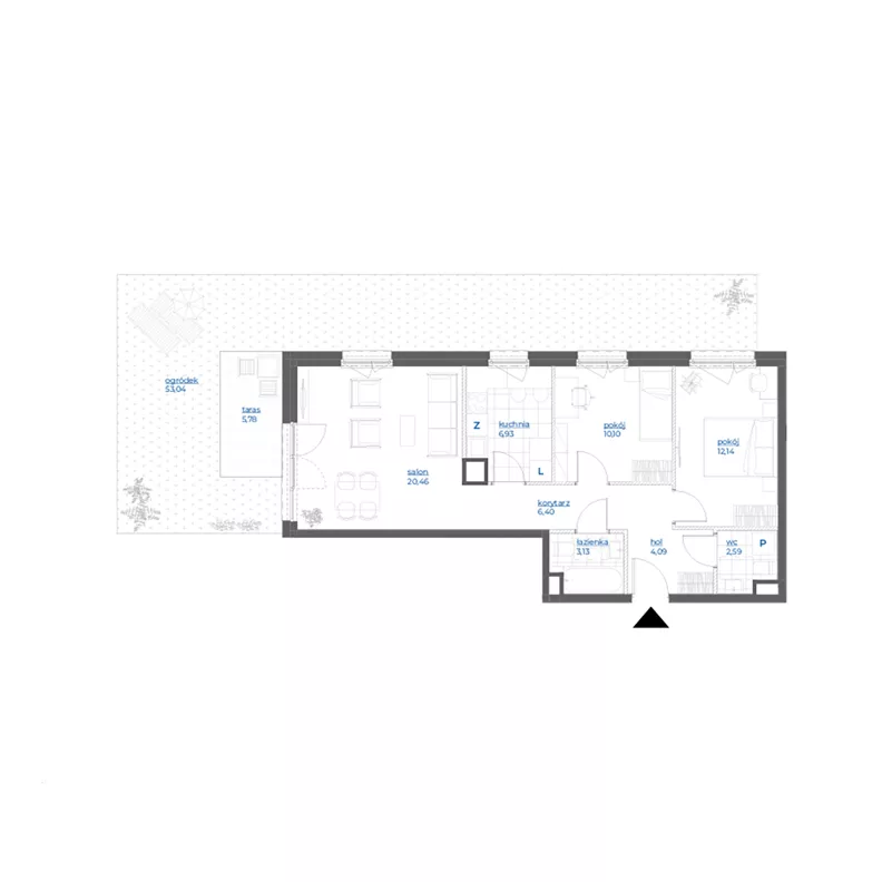 3 pokoje, mieszkanie 65,84 m², parter, oferta nr 28/1, Leśny Marcelin, Poznań, Grunwald, Junikowo, ul. Jeleniogórska