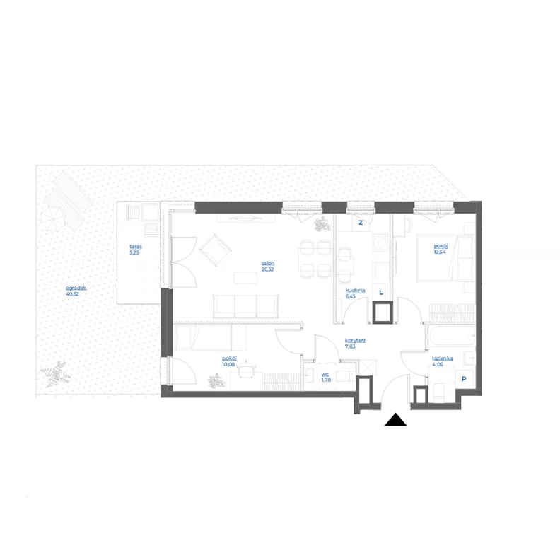 3 pokoje, mieszkanie 61,23 m², parter, oferta nr 28A/113, Leśny Marcelin, Poznań, Grunwald, Junikowo, ul. Jeleniogórska