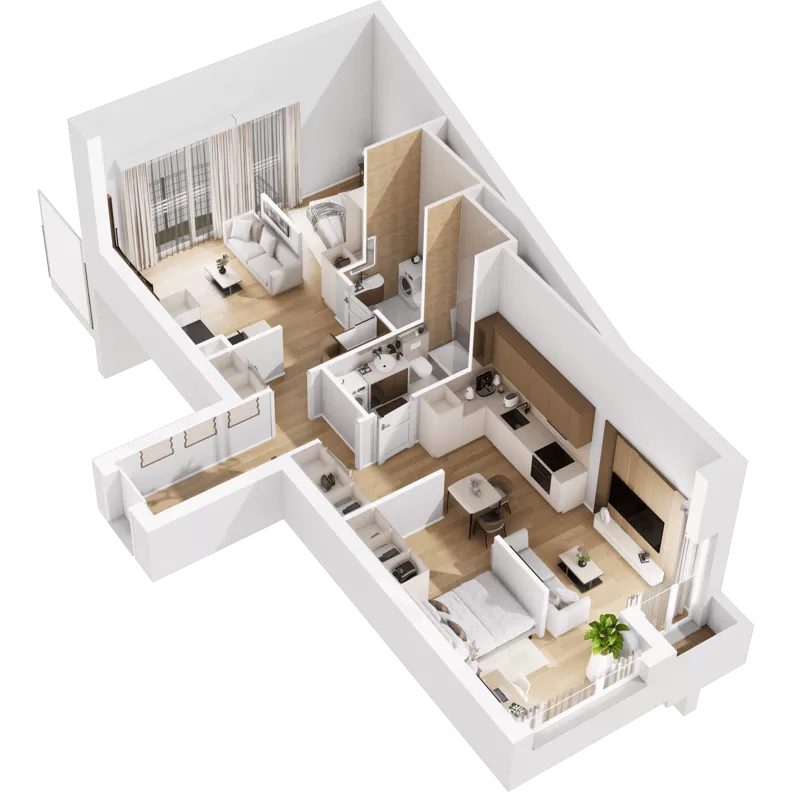 3 pokoje, mieszkanie 74,20 m², parter, oferta nr 0/2, Norren, Gdynia, Śródmieście, Śródmieście, ul. Żeromskiego 14