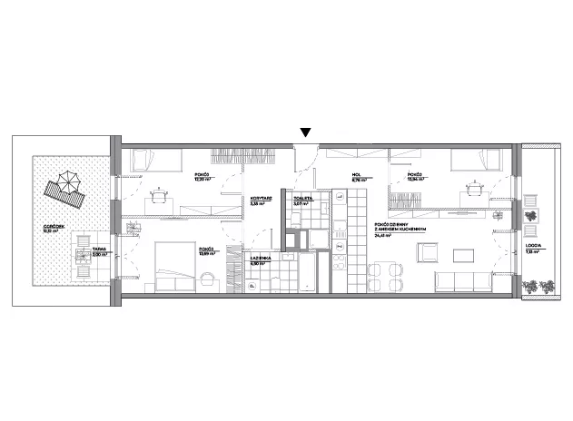 4 pokoje, mieszkanie 80,92 m², piętro 1, oferta nr B1/29, Architektów, Wrocław, Al. Architektów 22-30
